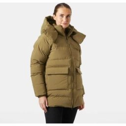 Helly Hansen Dam Ellie Fodrad Parkass Brun L Light Cyan BlåL