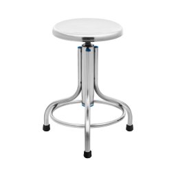 Laboratoriepall - rostfritt stål - 150 kg