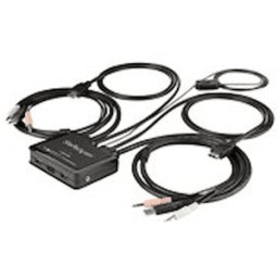 StarTech.com HDMI KVM-switch med 2 portar - 4K 60 Hz - Kompakt