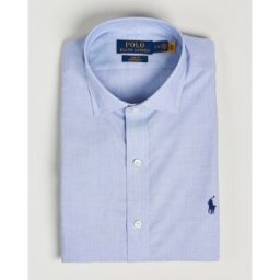 Polo Ralph Lauren Slim Fit Poplin Cut Away Dress Shirt Light Blue