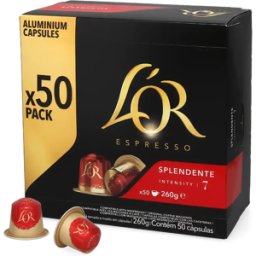 Nespresso L'OR Splendente - 50 kapslar till