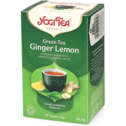 Yogi Tea Green Tea Ginger Lemon - 17 påsar te
