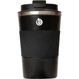 Kaffekapslen Termosmugg i rostfritt stål - Med silikongrepp - 350 ml.