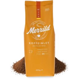 Merrild Koffeinlet - 400 g malt kaffe
