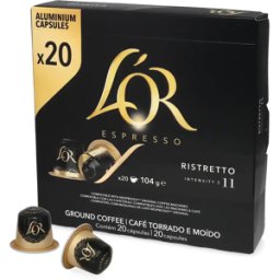 Nespresso L'OR Ristretto - 20 kapslar till