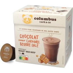 Dolce Gusto Columbus Varm choklad med salt karamell - 12 kapslar till