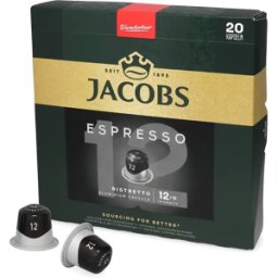 Nespresso Jacobs Espresso Ristretto - 20 kapslar till