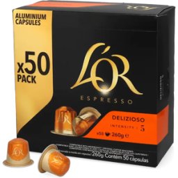 Nespresso L'OR Delizioso - 50 kapslar till