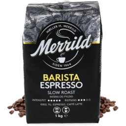 Merrild Barista Espresso - 1 kg kaffebönor