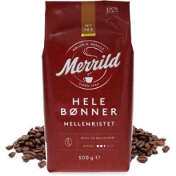 Merrild Mellanrost nr. 103 - 500g kaffebönor