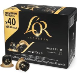 Nespresso L'OR Ristretto - 40 kapslar till