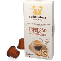 Nespresso Columbus Chocolate Chip Cookie Espresso - 10 kapslar till
