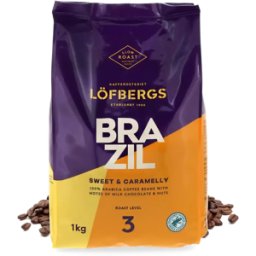 Löfbergs Brazil - 1 kg kaffebönor
