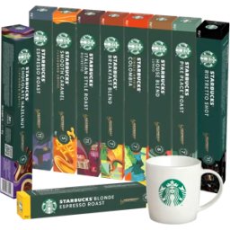 Nespresso Starbucks Startpaket - 100 kapslar till