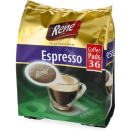 Senseo Café René Espresso (medium kopp) - 36 pads till