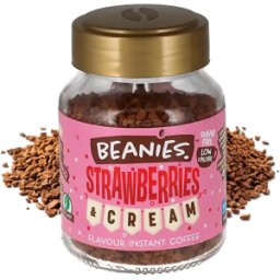 Beanies Jordgubbar och grädde - 50 g snabbkaffe