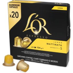 Nespresso L'OR Lungo Mattinata - 20 kapslar till