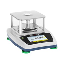 Precisionsbalans - 300 g / 0,001 g - Ø 98 mm - touch LCD - dragskydd av glas