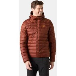 Helly Hansen Herr Verglas Dunjacka Med Huva 2.0 Röd M Light Lav GrönM