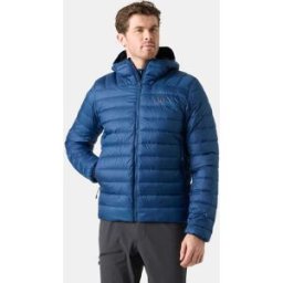 Helly Hansen Herr Verglas Dunjacka Med Huva 2.0 Blå L Light Lav GrönL