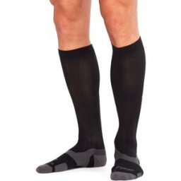 2XU VECTR Light Cushion Full Length Socks Black/Titanium XL
