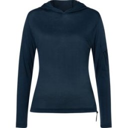 super.natural Women's Relax Light Pocket Hoodie Blueberry XL