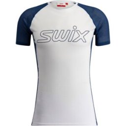Swix Men's RaceX Light Short Sleeve Bright White/Lake Blue S