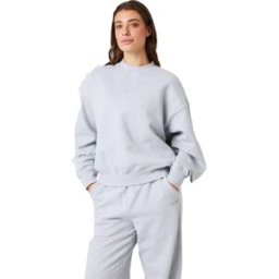 Björn Borg Women's Studio Oversized Sweatshirt Light Grey Melange XS