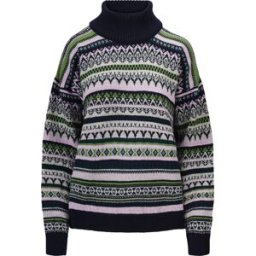 Dale of Norway Women's Utsira Sweater Marine/Pine Green/Light Charcoal M