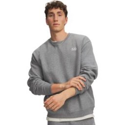 Under Armour Men's UA Rival Fleece Crew Castlerock Light Heather L