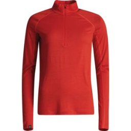 Lundhags Women's Gimmer Merino Light 1/2 Zip Lively Red XL