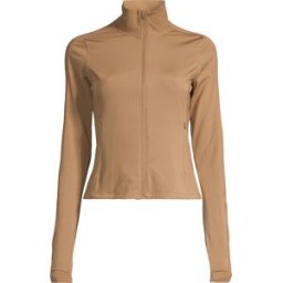 Casall Women's Soft Touch Zip Jacket Light Khaki S