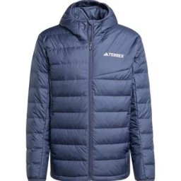 Adidas Men's Multi Light Down Hooded Jacket Shanav M