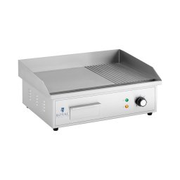 Elektriskt stekbord - 548 x 350 mm - Slät/räfflad - 3000 W
