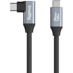 Smallrig 4790, USB-C-kabel rak till L-vinklad, 20 Gbit/s & 100 W - 35 cm