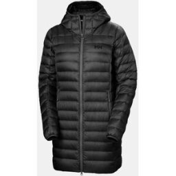 Helly Hansen Women’s Verglas Long Down Insulated Jacket Svart S Light Lav GrönS