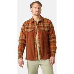 Helly Hansen Men’s Lokka Fleece Shirt Röd M Light Lav GrönM