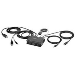 StarTech.com 2-Port Hybrid USB-C HDMI Cable KVM Switch, 4K 60Hz,