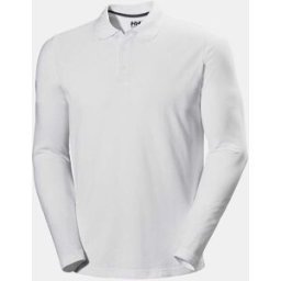 Helly Hansen Herr Crewline Långärmad Polotröja Vit 2XL Black / Light Cyan Svart2XL