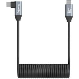 Smallrig 4792, USB-C- spiral kabel rak till L-vinklad, 20 Gbit/s & 100 W - 35 cm