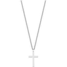Lykken Crosses silverhalsband med kors 50 cm