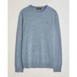 Morris Merino O-Neck Light Blue