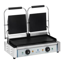 Kontaktgrill - dubbel - slät - 2 x 1800 W