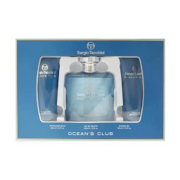 Sergio Tacchini Oceans Club Gift Set EdT 100ml + Shower Gel 100ml + Aftershave Balm 100ml