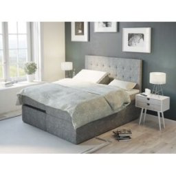 Premium Ställbar Säng 180x200 - Ljusgrått