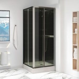 Waterlux Silikonfri Duschkabin Fyrkantig 70x90 / 90x70 Cm