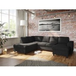 Holmsbu A3d U-Soffa Med Divaner - Antracit