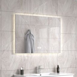 Rektangulär Spegel Med Ljus Och Antidimma 80*70cm