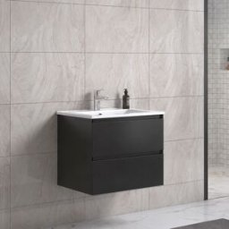 Noradesign Servantskap Med Vask 60 Cm - Hvit Matt