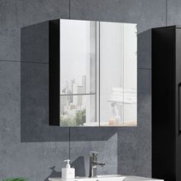 Lindadesign Speilskap 60 Cm Sort Matt